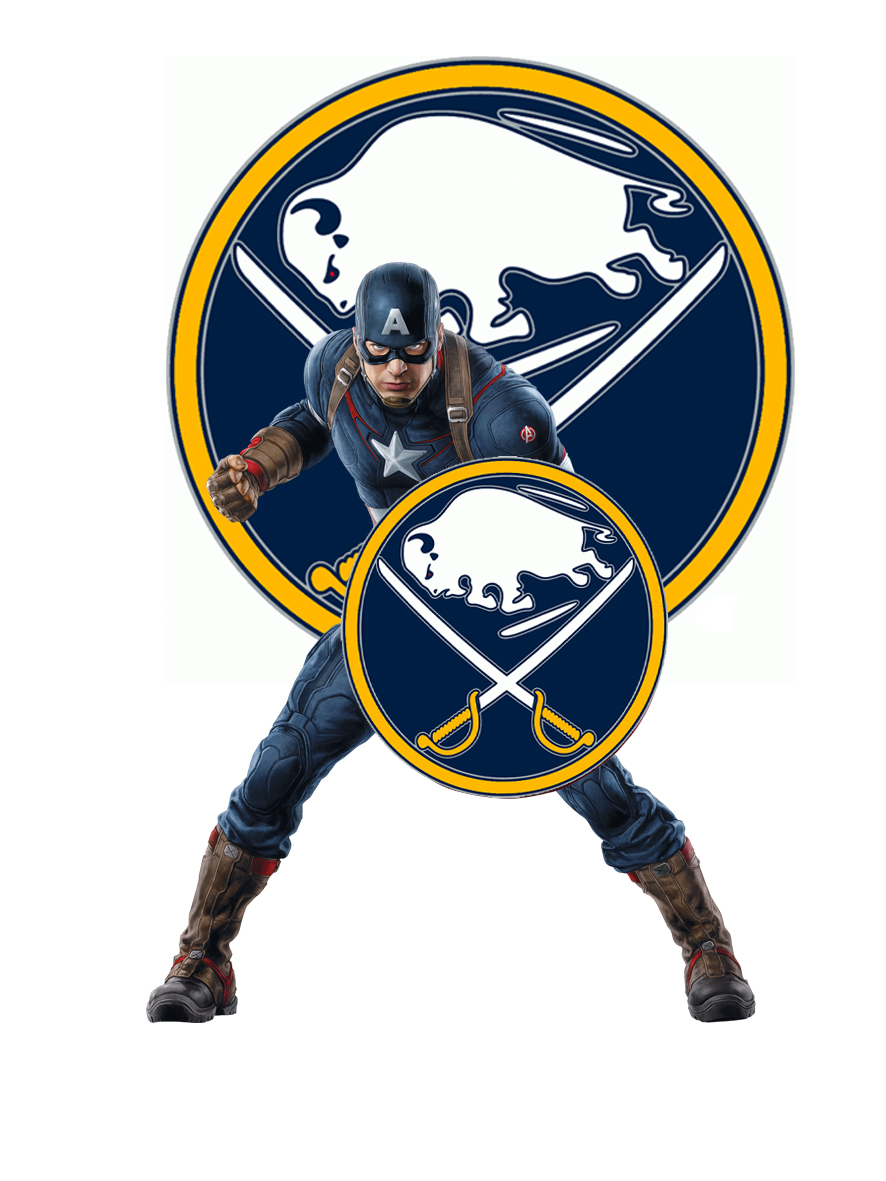 Buffalo Sabres Captain America Logo vinyl decal